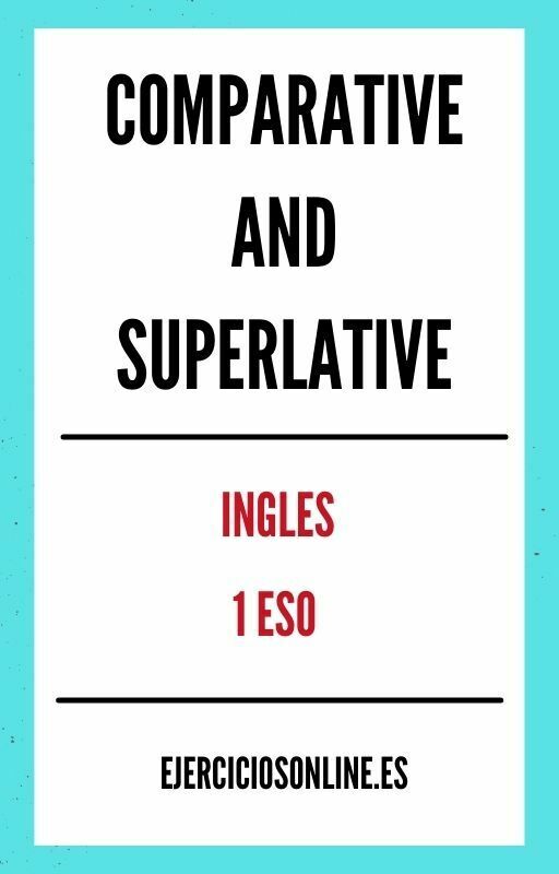 Ejercicios de Comparative And Superlative 1 ESO PDF 