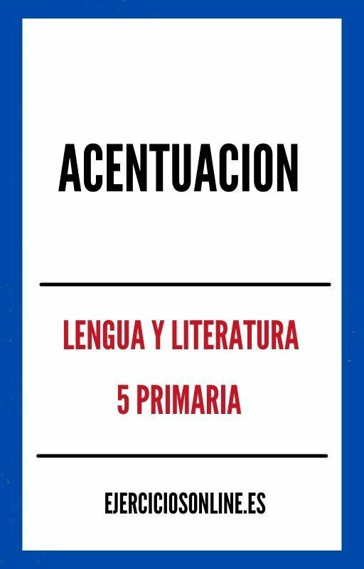 Acentuacion 5 Primaria Ejercicios PDF 