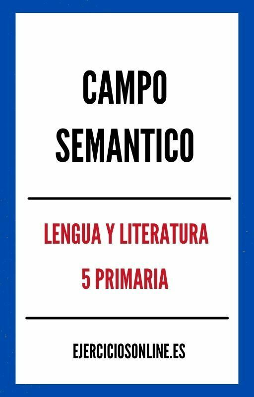 Campo Semantico 5 Primaria Ejercicios PDF 