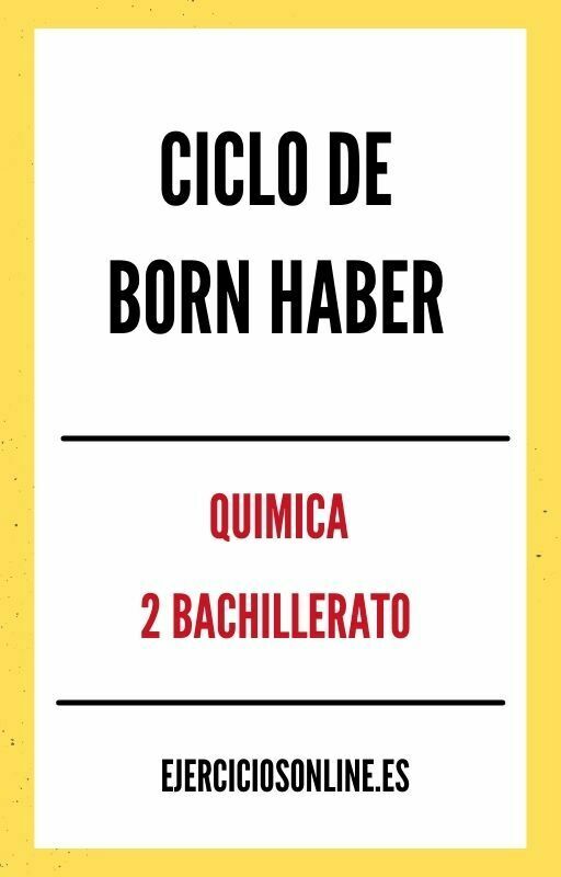 Ejercicios PDF de Ciclo De Born Haber Resueltos 2 Bachillerato 