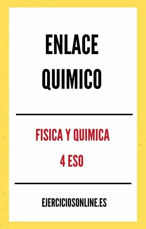 Ejercicios PDF de Enlace Quimico 4 ESO 