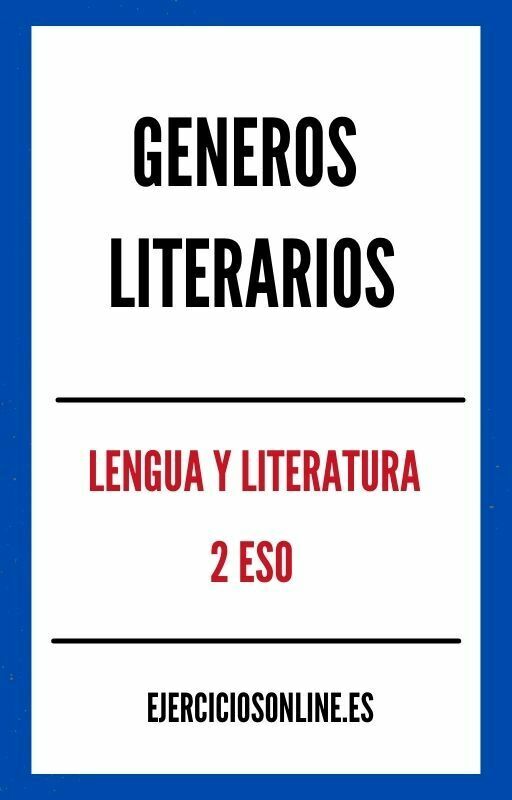 Ejercicios de Generos Literarios 2 ESO PDF 