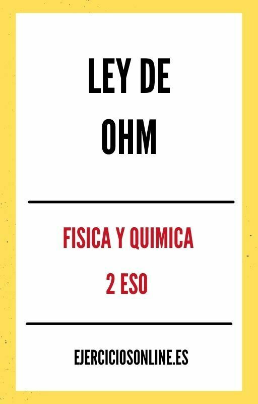 Ley De Ohm 2 ESO Ejercicios en PDF 