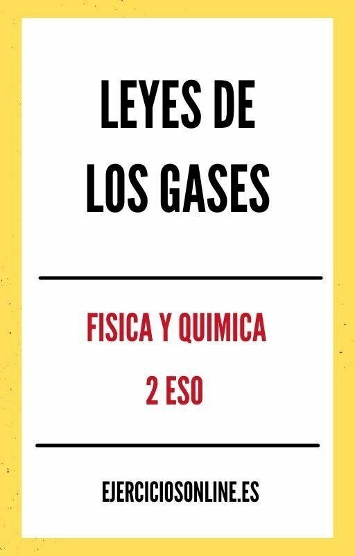 Leyes De Los Gases 2 ESO Ejercicios en PDF 