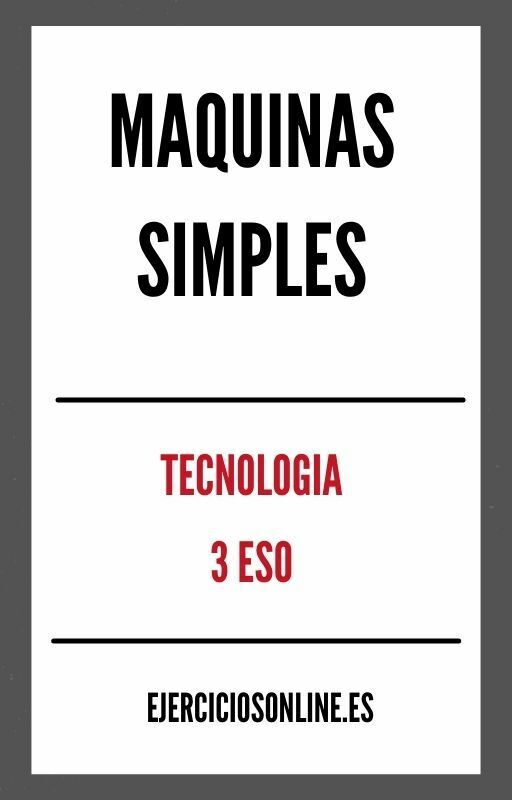 Ejercicios PDF de Maquinas Simples 3 ESO 