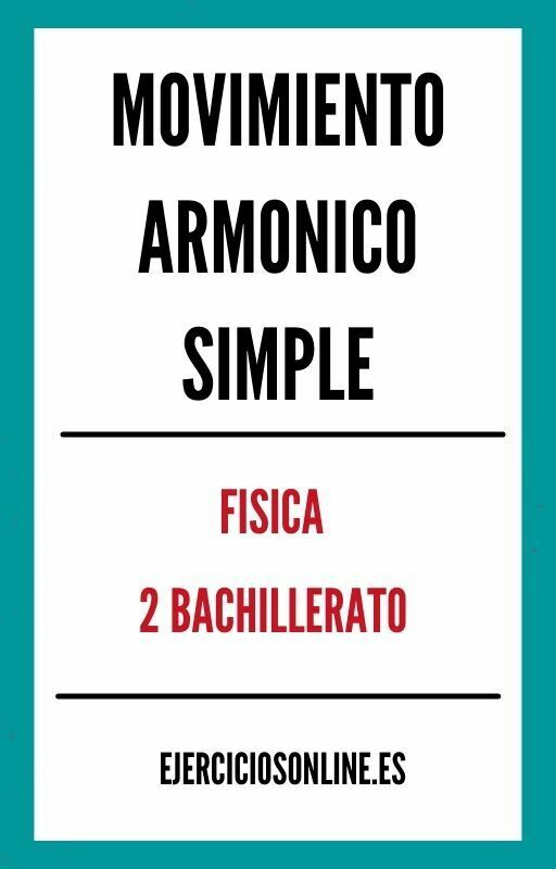 Movimiento Armonico Simple 2 Bachillerato Ejercicios PDF 