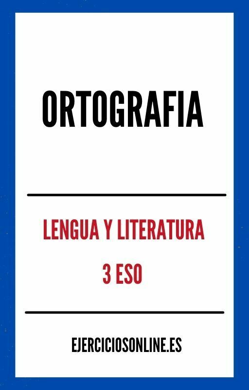 Ortografia 3 ESO Ejercicios PDF 