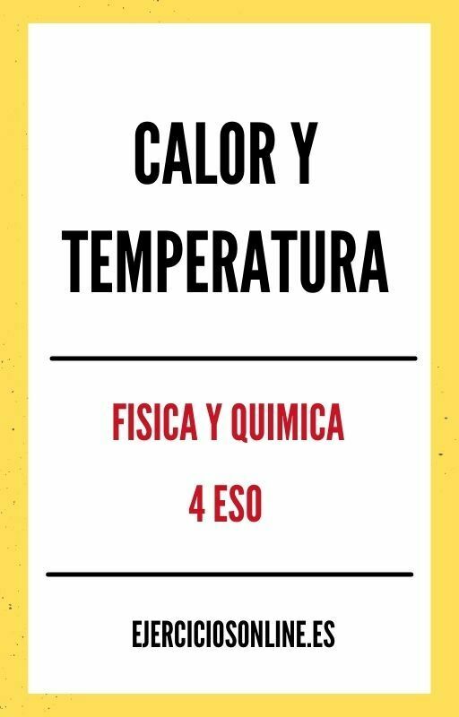 Calor Y Temperatura 4 ESO Ejercicios PDF 