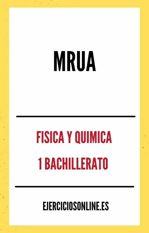 Mrua 1 Bachillerato Ejercicios en PDF 