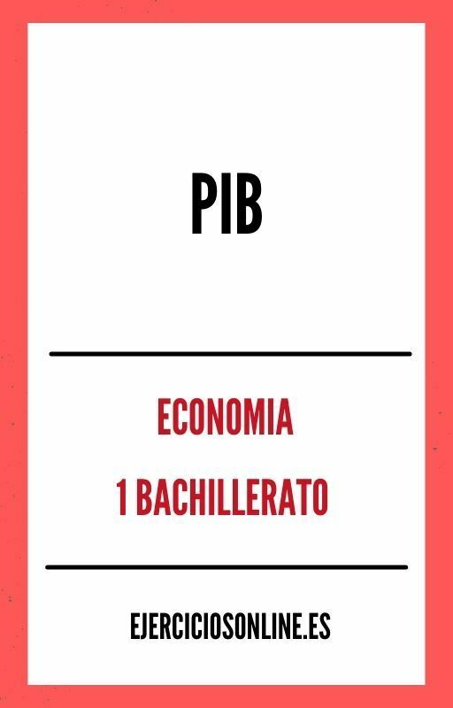 Ejercicios PDF de Pib 1 Bachillerato 