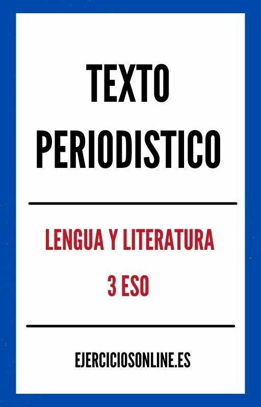 Textos Periodisticos 3 ESO Ejercicios PDF 