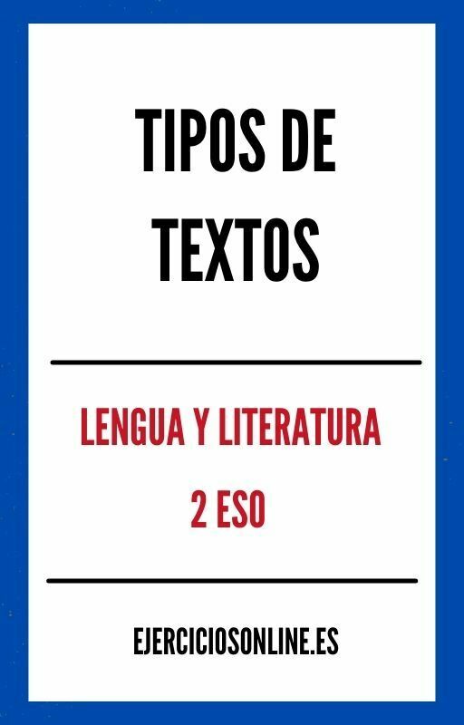 Tipos De Textos 2 ESO Ejercicios en PDF 
