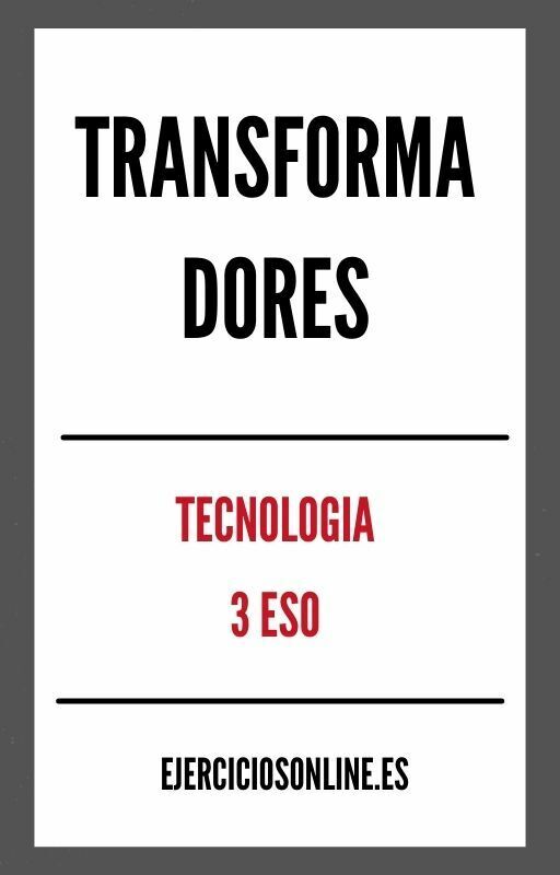 Transformadores 3 ESO Ejercicios en PDF 