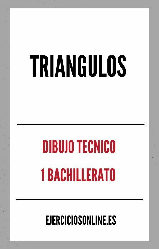 Ejercicios PDF de Triangulos 1 Bachillerato 