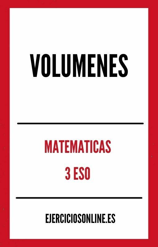 Volumenes 3 ESO Ejercicios PDF 