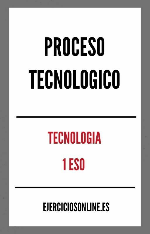 El Proceso Tecnologico 1 ESO Ejercicios PDF 