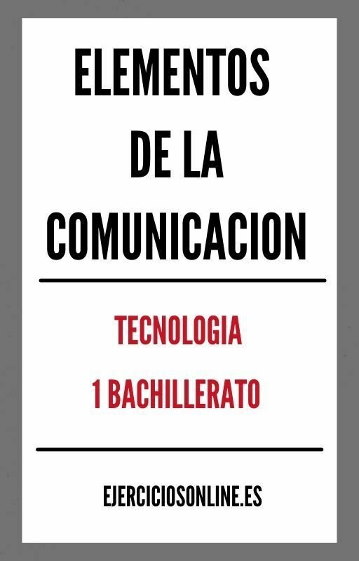 Ejercicios PDF de Elementos De La Comunicacion 1 Bachillerato 