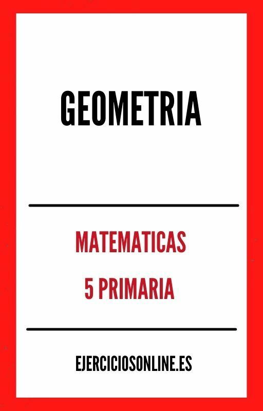 Geometria 5 Primaria Ejercicios en PDF 