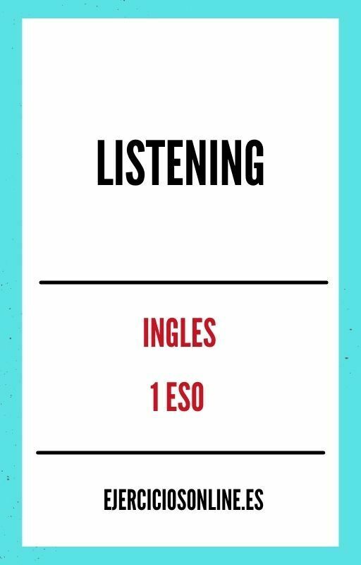 Listening 1 ESO Ejercicios PDF 