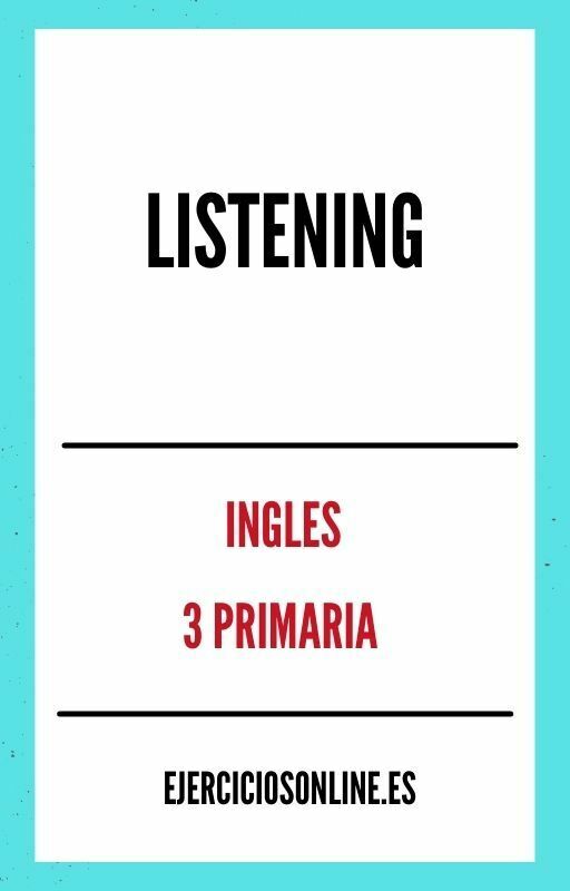 Listening 3 Primaria Ejercicios PDF 