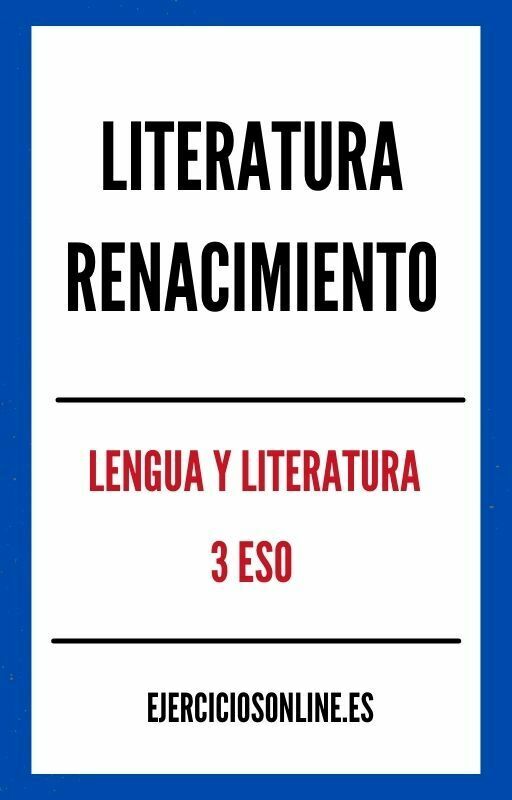 Literatura Renacimiento 3 ESO Ejercicios en PDF 