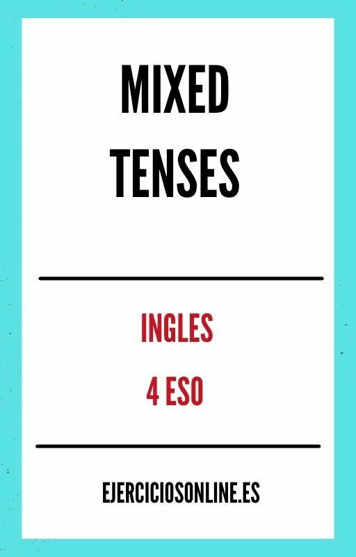 Mixed Tenses 4 ESO Ejercicios PDF 