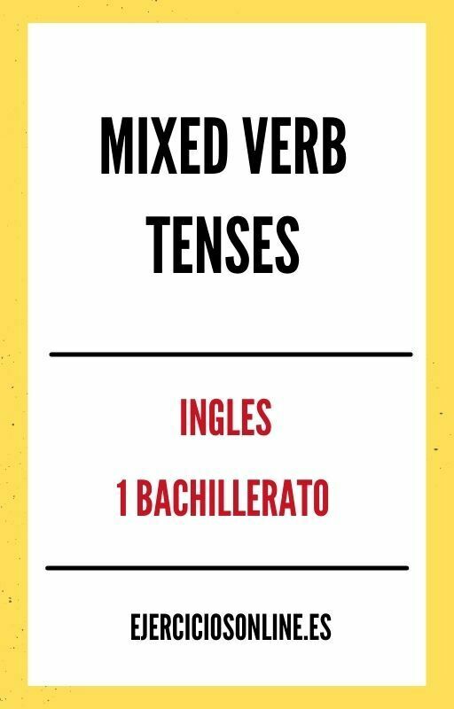 Mixed Verb Tenses With Answers 1 Bachillerato Ejercicios PDF 