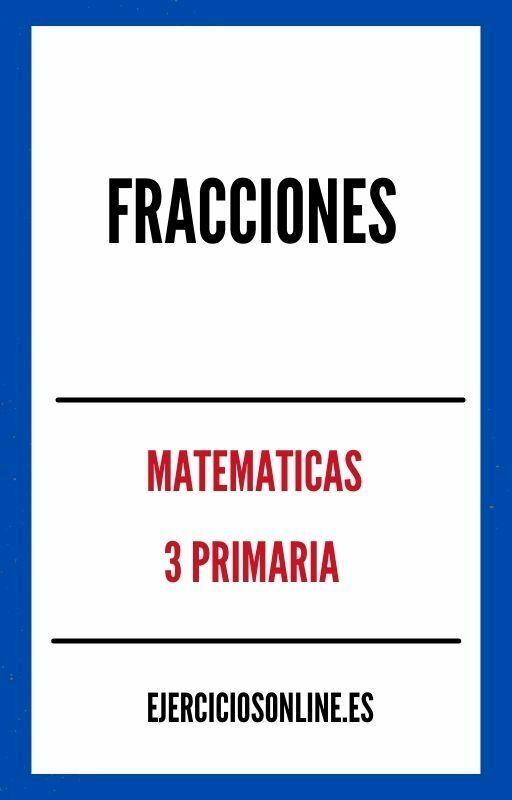 Ejercicios de Fracciones 3 Primaria PDF 