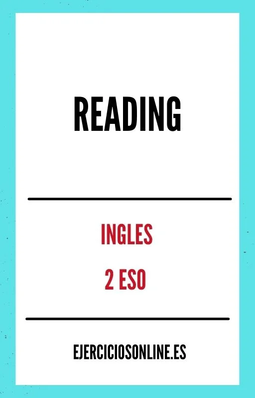 Ejercicios de Reading 2 ESO PDF 