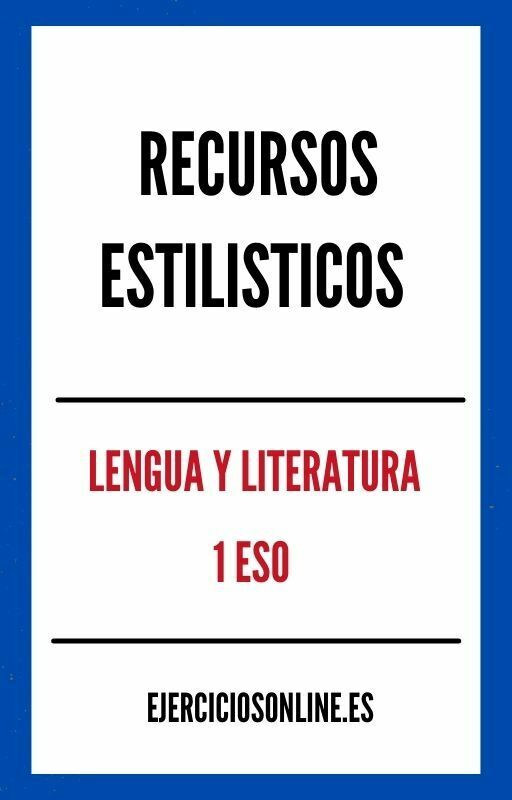 Ejercicios de Recursos Estilisticos 1 ESO PDF 