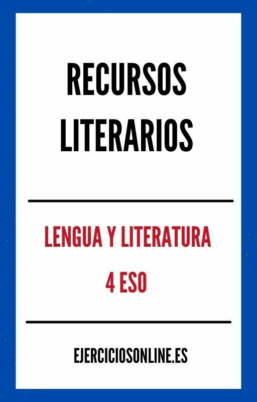Ejercicios PDF de Recursos Literarios 4 ESO 
