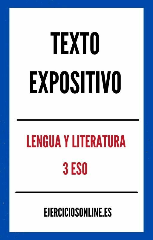 Texto Expositivo 3 ESO Ejercicios en PDF 