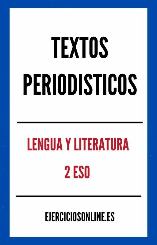 Ejercicios PDF de Textos Periodisticos 2 ESO 