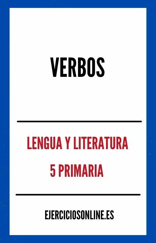 Ejercicios de Verbos 5 Primaria PDF 