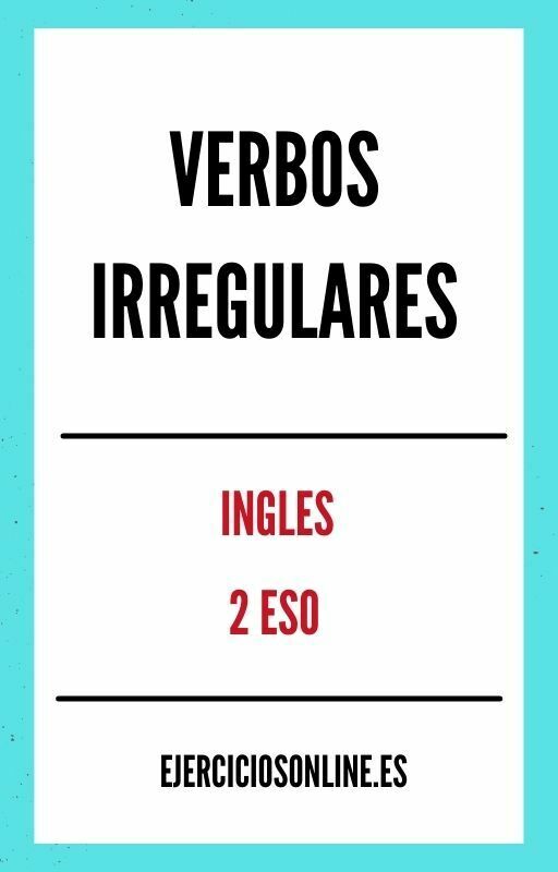 Verbos Irregulares 2 ESO Ejercicios PDF 