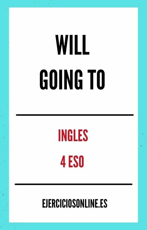 Ejercicios de Will And Going To 4 ESO PDF 