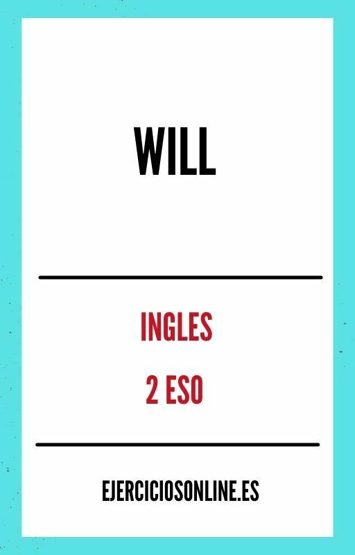 Ejercicios PDF de Will 2 ESO